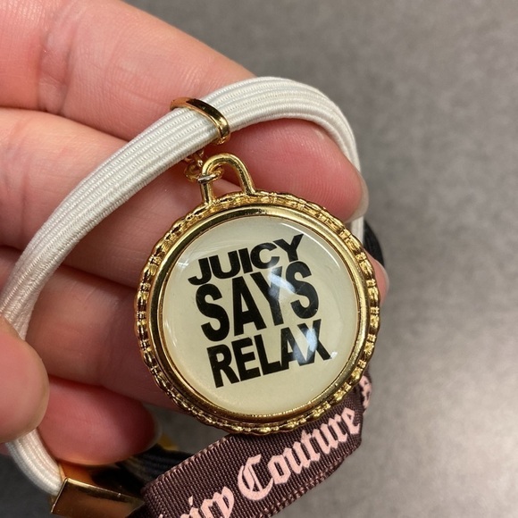 Juicy Couture Stretch Elastic Rubber Band Bracelet's Set of 3 (NEW) Y2K - Picture 5 of 8